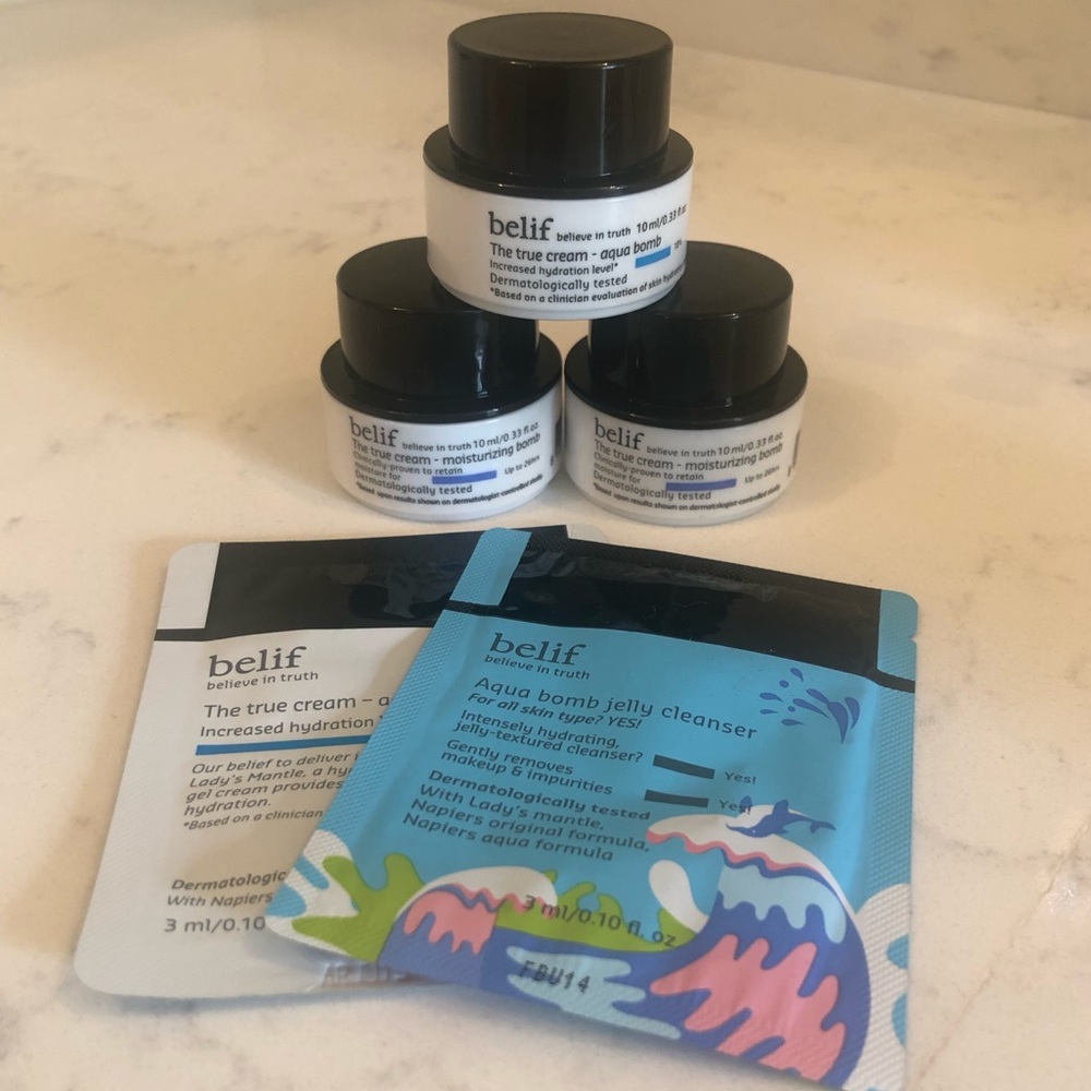 NEW 5x Belif travel size